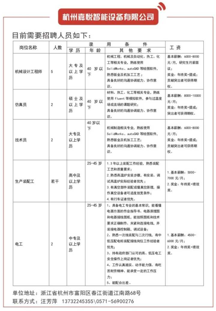 “嵊州工友人才网喜讯连连，招聘信息更新不停歇”